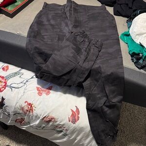 Women’s Black Camouflage Pants